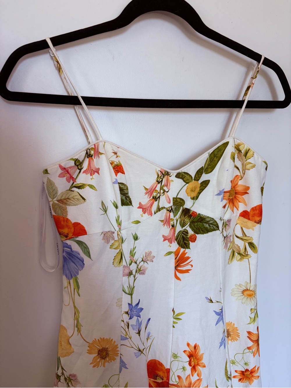 EVERNEW Linen-Blend Vayda Strap Midi Sun Dress - Size 2 - Picture 4 of 16